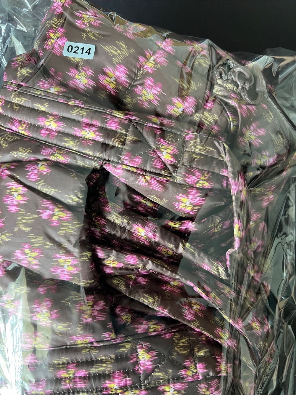 Land’s End Quilted Floral Tote Bag - Chocolate Brown & Pink - Picture 15 of 15